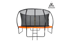 Батут DFC KENGOO 12 футов (366 см) внутр.сетка, лестница, оранж/черн (2 кор) Батут DFC KENGOO 12 футов (366 см) внутр.сетка, лестница, оранж/черн (2 кор)