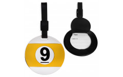 Бирка именная BK1015 Шар-девятка резиновая Бирка именная BK1015 Шар-девятка резиновая