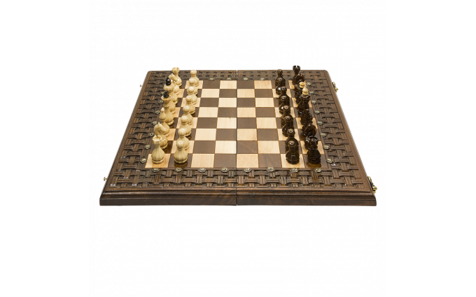 Шахматы + нарды резные "Армянский Орнамент" 50, Haleyan Шахматы + нарды резные "Армянский Орнамент" 50, Haleyan